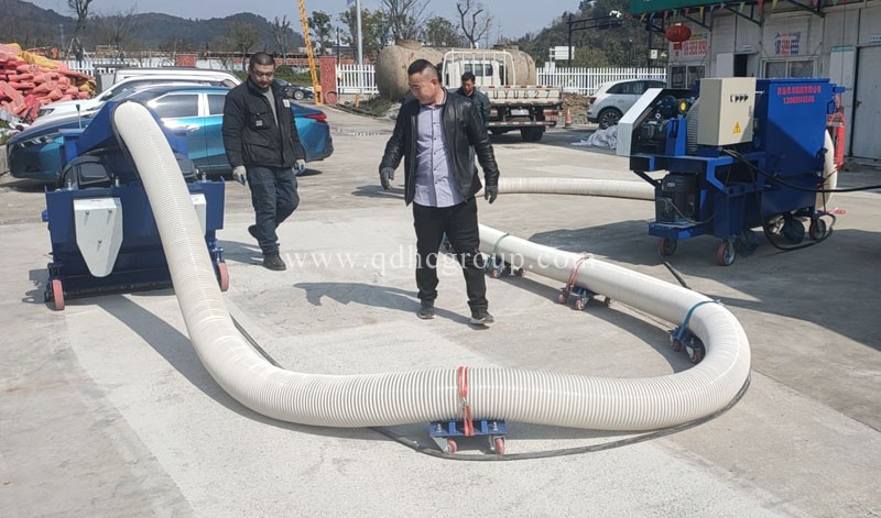 移動拋丸機施工現場